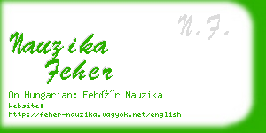 nauzika feher business card